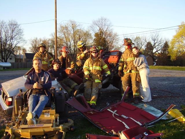 Members perform Auto Extrication to the rear of Station-15